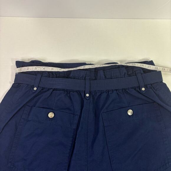 NWT Banana Republic Navy Blue Shorts with Silver Accents and Belt Size 16 FF0604 - Picture 4 of 8
